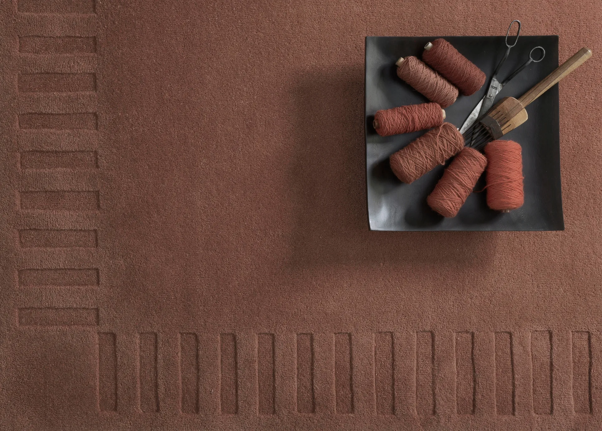 Dywan wełniany Lea Original, Rust-45, 170x240 cm Kateha