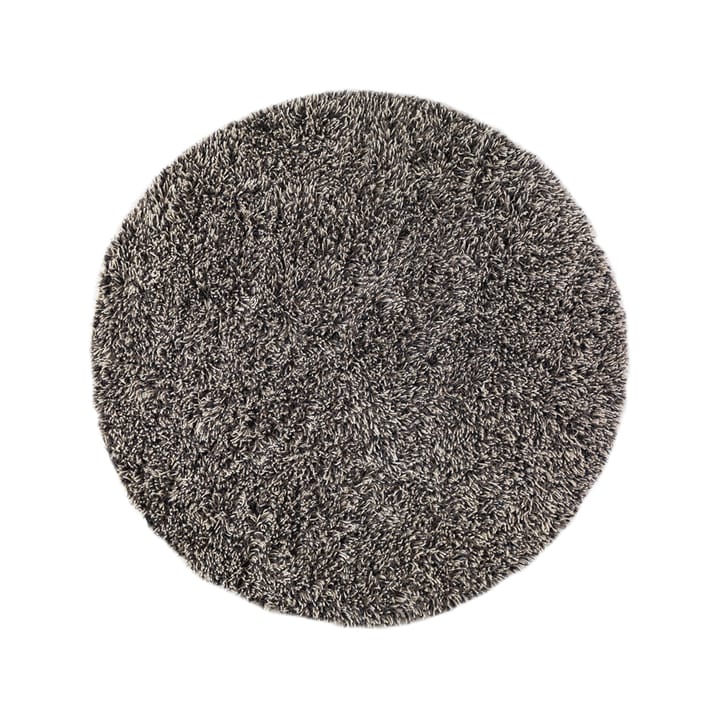 Shaggy dywan okrągły - white/charcoal, 220 cm - Kateha