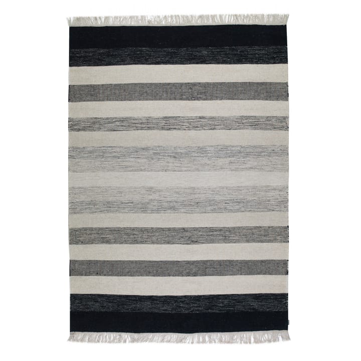Tofta wave dywan 170 x 240 cm - Biały-czarny - Kateha