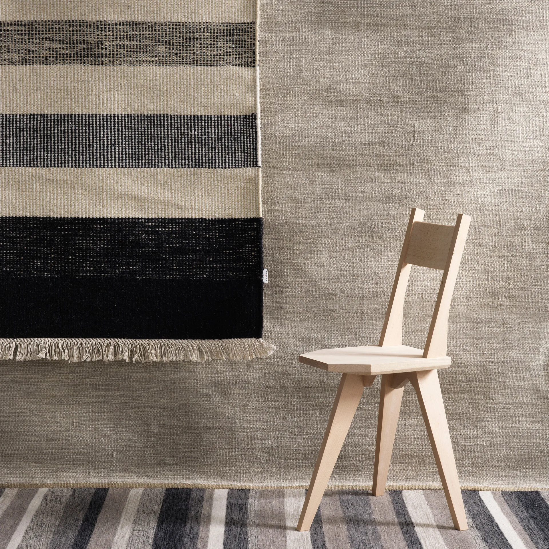 Tofta wave dywan 200 x 300 cm, Biały-czarny Kateha