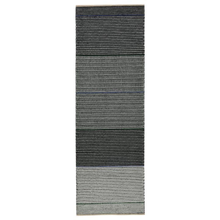 Tribulus One dywan wełniany 80x250 cm - czarny, biały, niebieski, zielony - Kateha