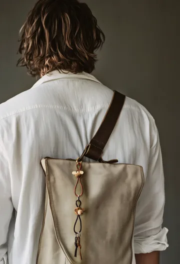 Breloczek Kaj Bojesen, małpka - Teak-limba, naturalna skóra - Kay Bojesen Denmark