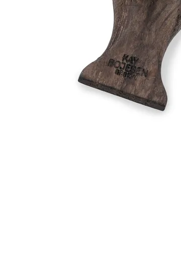 Breloczek Kaj Bojesen, ptak - Dymiony dąb, czarna skóra - Kay Bojesen Denmark