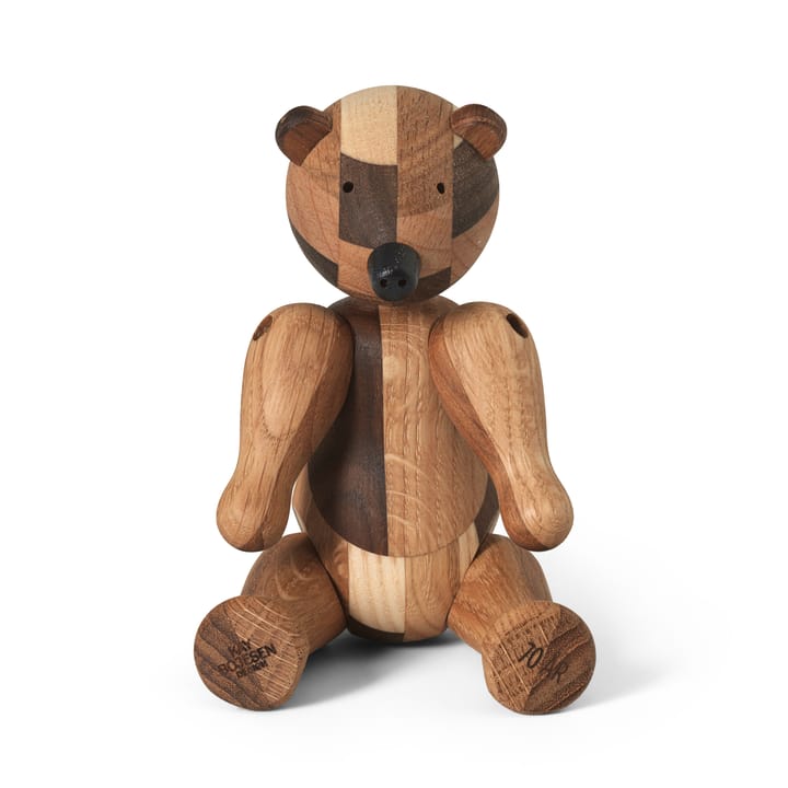 Drewniany niedźwiedź Kay Bojesen edycja jubileuszowa mixed wood - Mały - Kay Bojesen Denmark