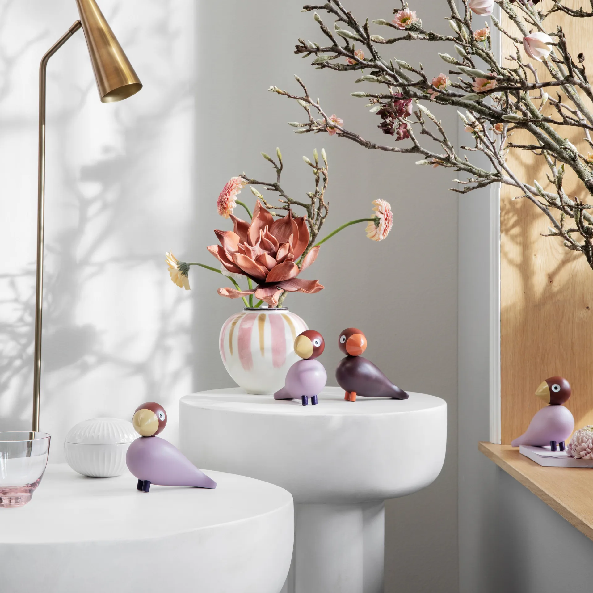 Figurka w kształcie ptaka Kay Bojesen Year Bird 2023 Jackie, Lavender Kay Bojesen Denmark