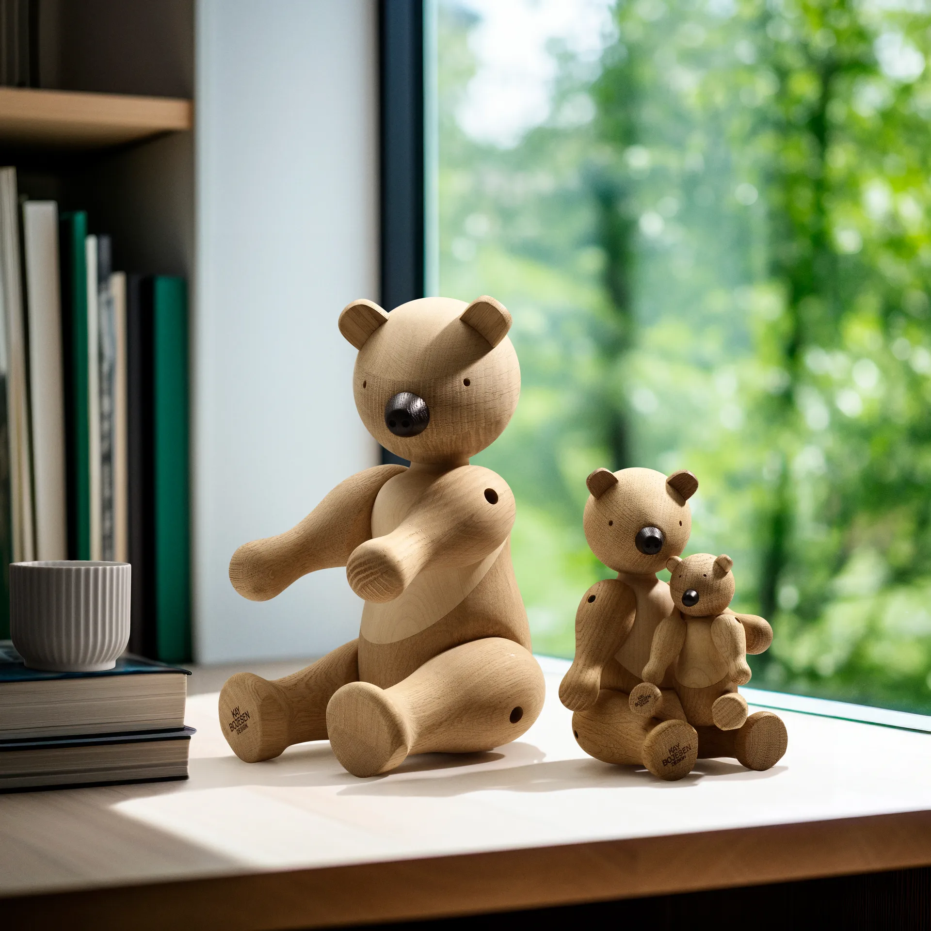 Kay Bojesen drewniany niedżwiedż duży, Dąb-klon Kay Bojesen Denmark