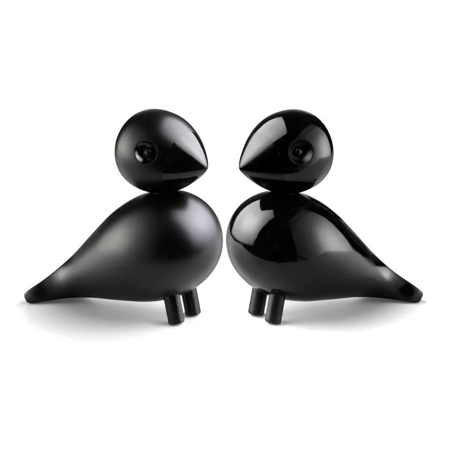 Kay Bojesen Lovebirds zestaw, czarny, 8,8 cm Kay Bojesen Denmark