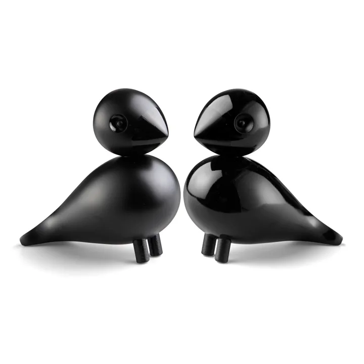 Kay Bojesen Lovebirds zestaw - czarny, 8,8 cm - Kay Bojesen Denmark