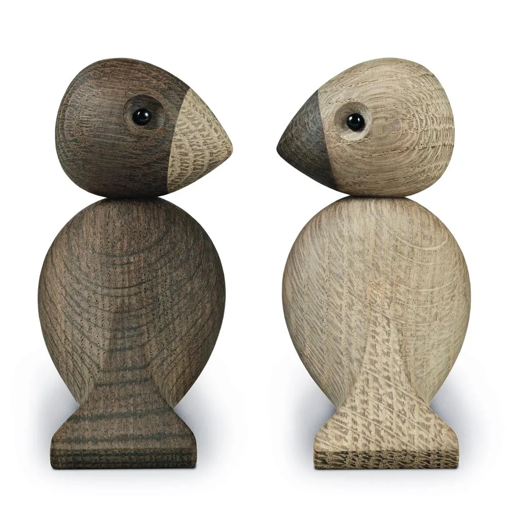 Kay Bojesen Lovebirds zestaw, dąb, 8,8 cm Kay Bojesen Denmark