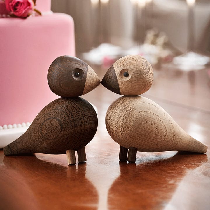 Kay Bojesen Lovebirds zestaw , dąb Kay Bojesen Denmark