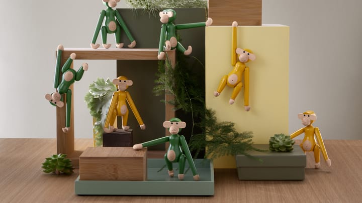 Kay Bojesen małpa mini vintage, Zielony Kay Bojesen Denmark