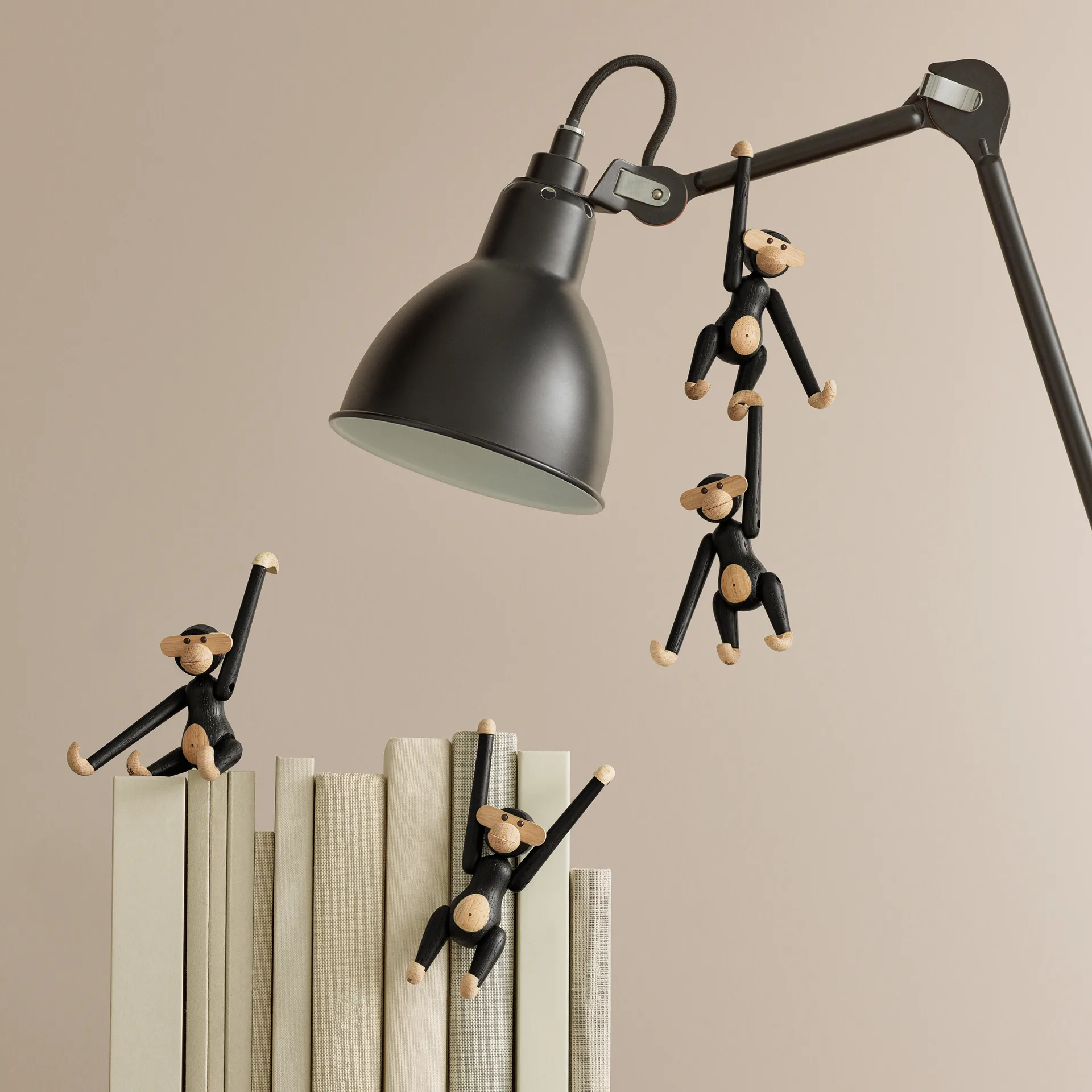 Kay Bojesen Małpka mini, Dąb bejcowany na ciemno Kay Bojesen Denmark