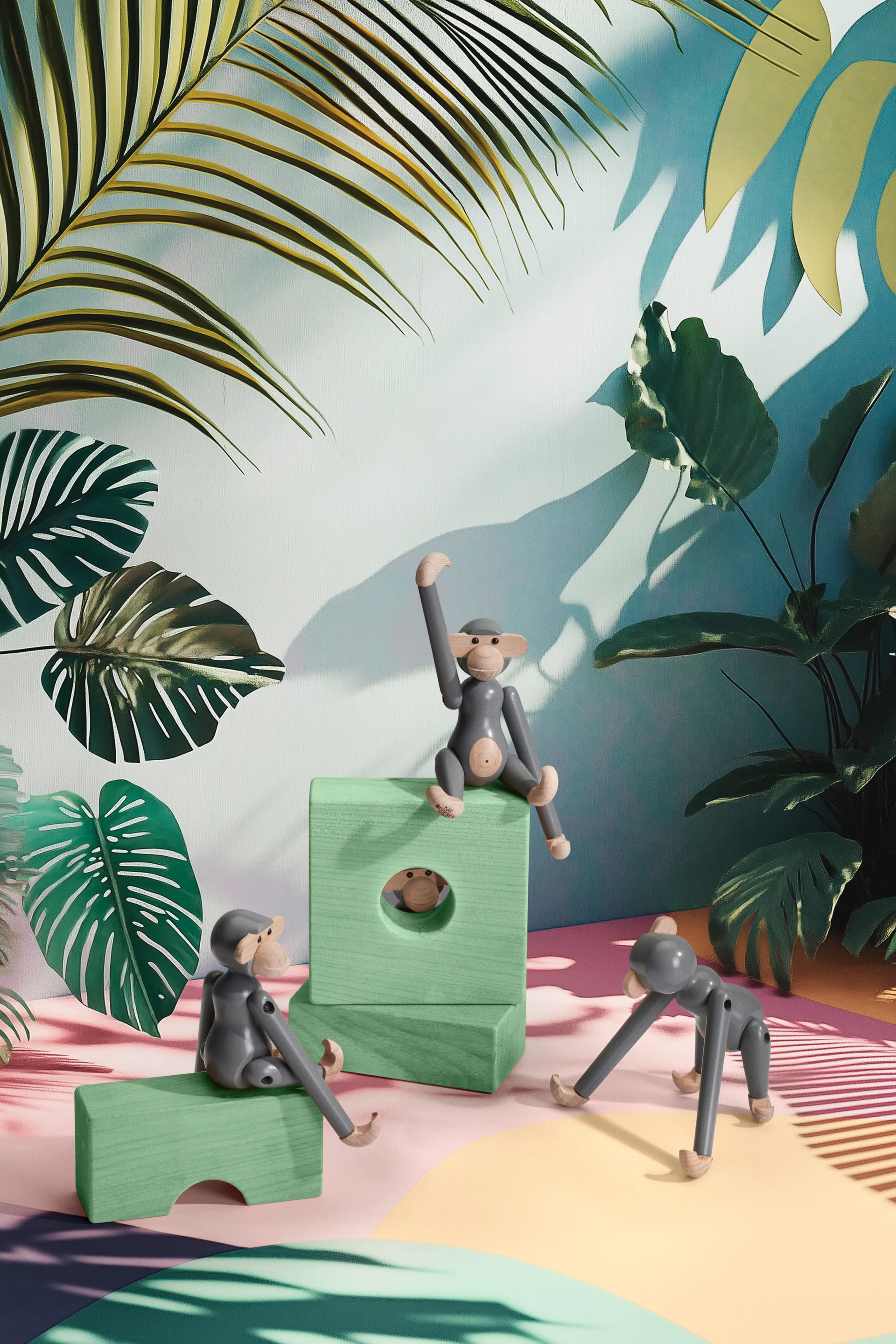 Kay Bojesen Małpka mini, Szara Kay Bojesen Denmark