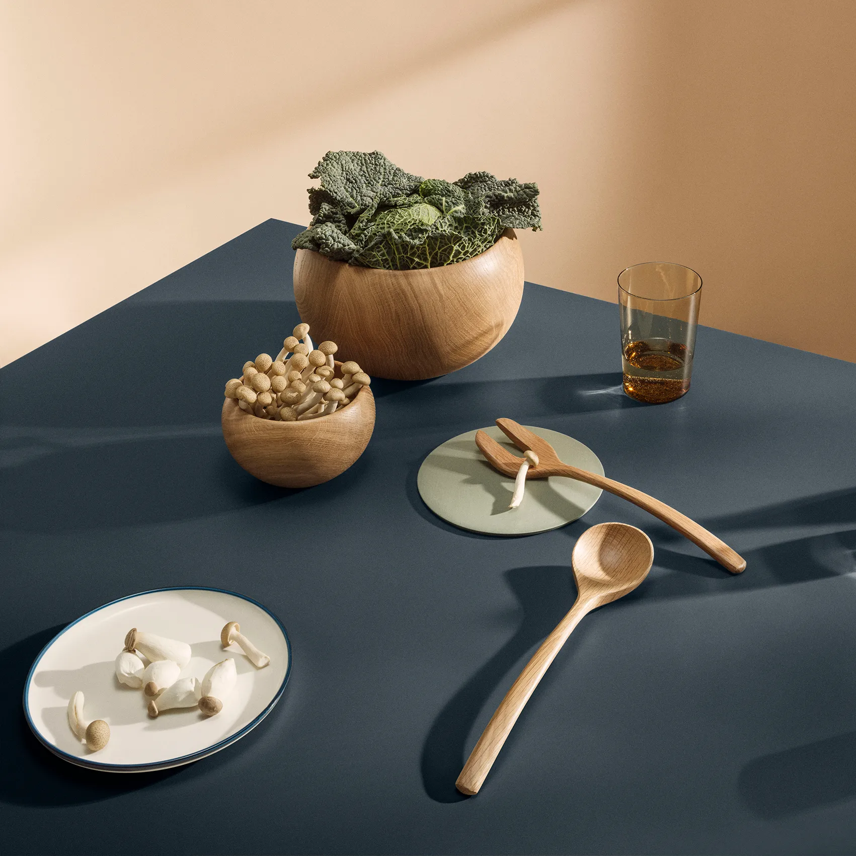 Kay Bojesen miska do serwowania Menageri Ø24,5 cm, Dąb Kay Bojesen Denmark