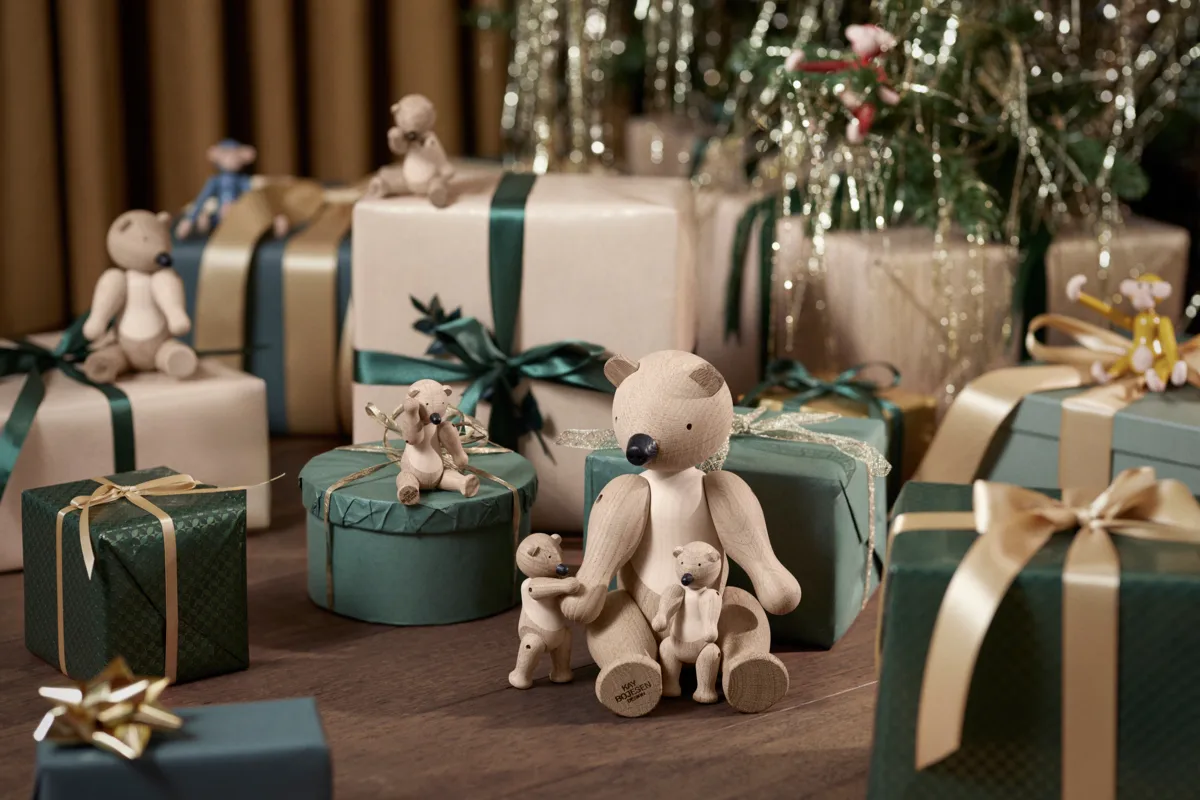 Kay Bojesen niedźwiedź Liliput, Surowy dąb, surowy klon Kay Bojesen Denmark