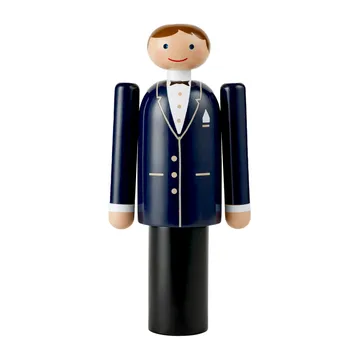 Kay Bojesen Pan Młody - Niebieski-czarny-biały, 18 cm - Kay Bojesen Denmark