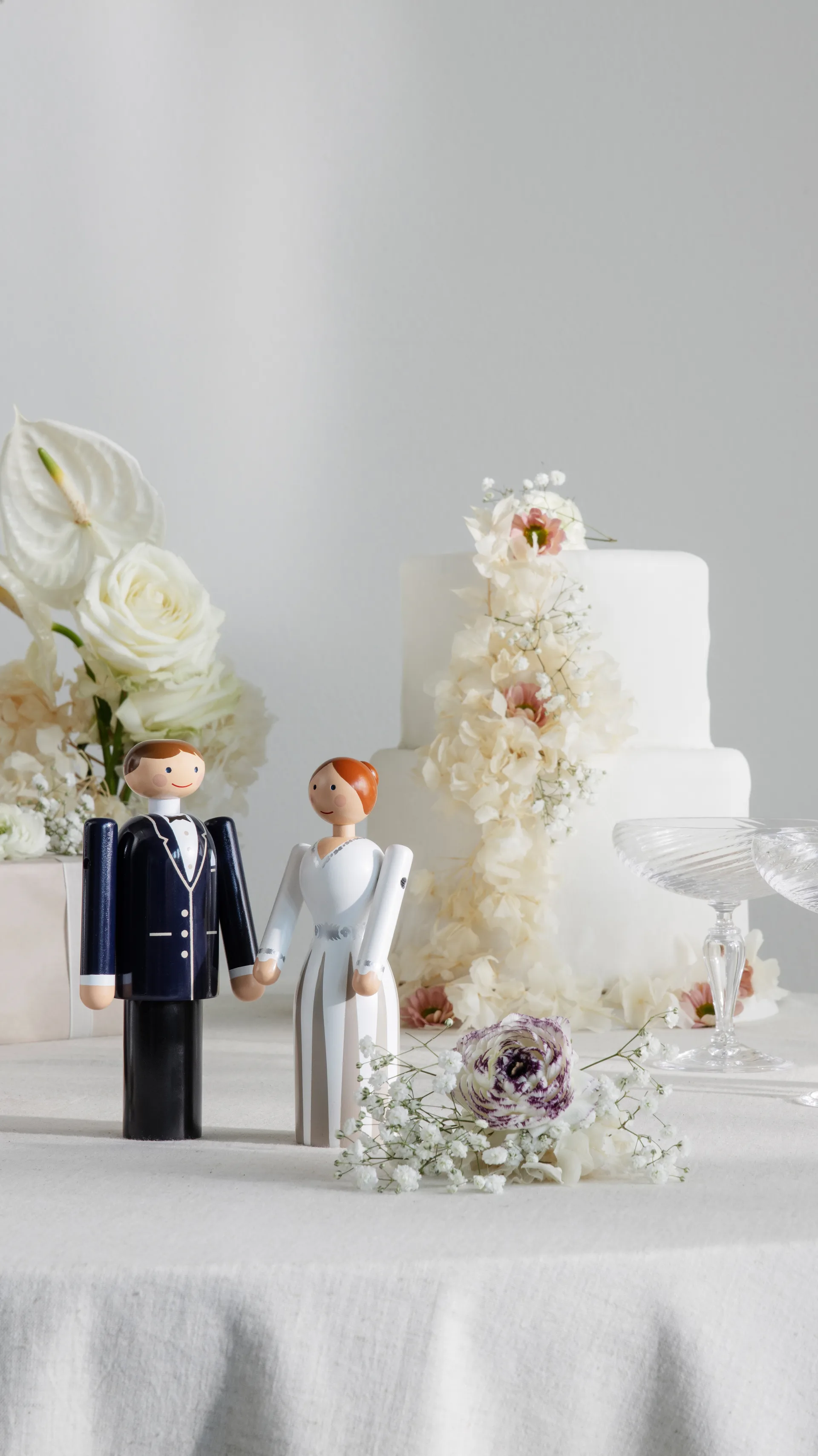 Kay Bojesen Pan Młody, Niebieski-czarny-biały, 18 cm Kay Bojesen Denmark