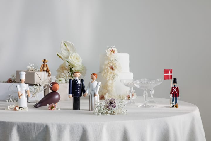 Kay Bojesen Pan Młody, Niebieski-czarny-biały, 18 cm Kay Bojesen Denmark