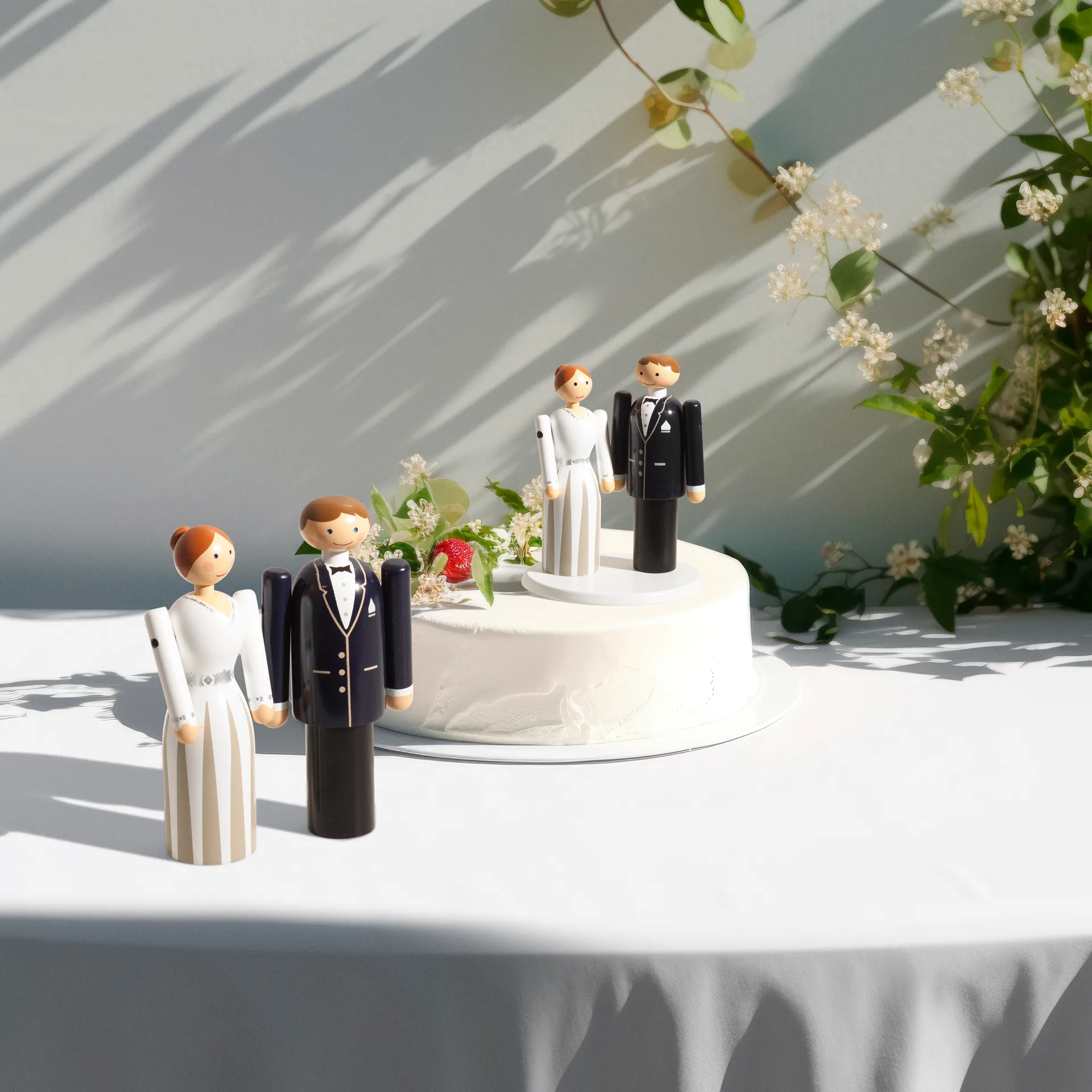 Kay Bojesen Pan Młody, Niebiesko-czarno-biały, 12 cm Kay Bojesen Denmark