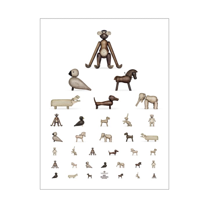 Kay Bojesen plakat ze zwierzęciem - 30x40 cm - Kay Bojesen Denmark