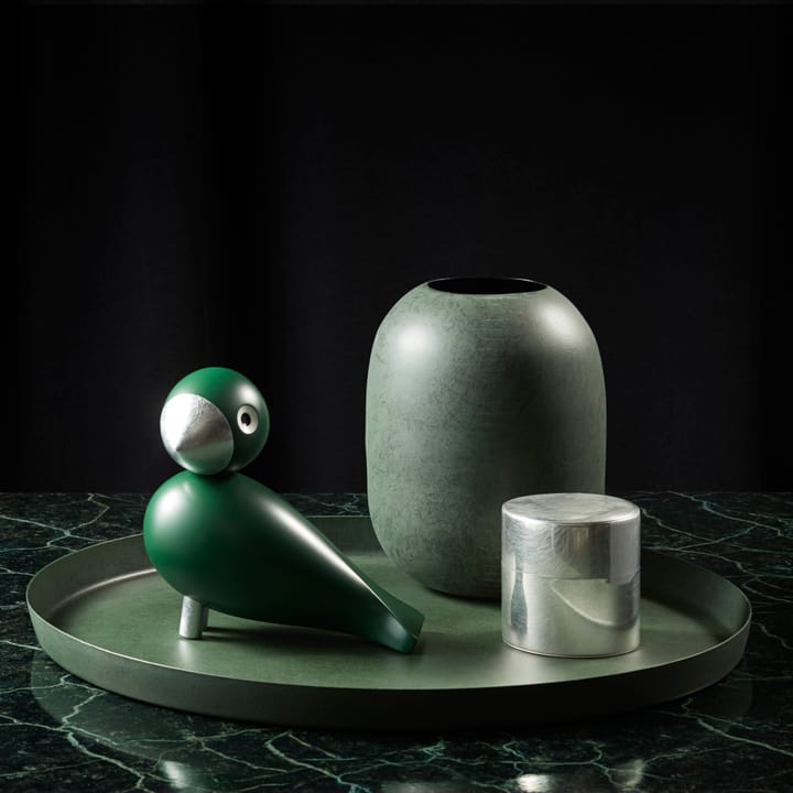 Kay Bojesen ptak śpiewający Georg, Green-Silver Kay Bojesen Denmark