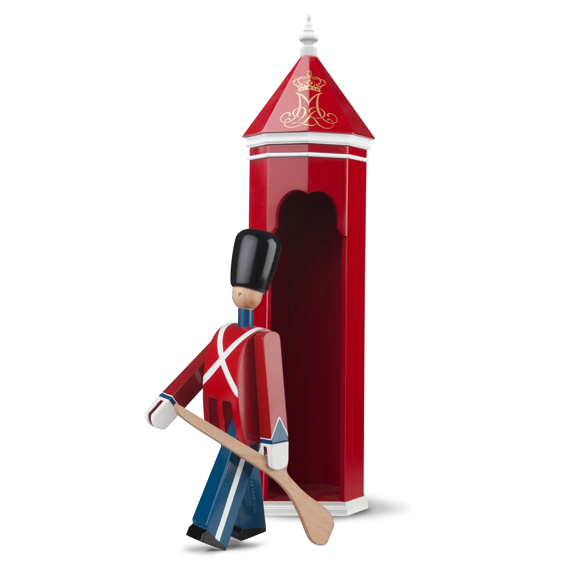 Kay Bojesen wartownik z tekstylną flagą, 29,5 cm Kay Bojesen Denmark