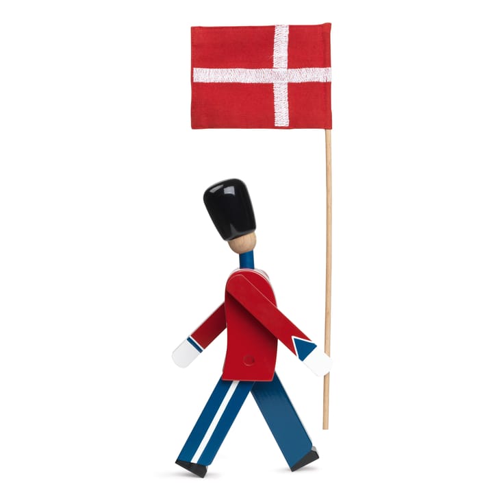 Kay Bojesen wartownik z tekstylną flagą, 29,5 cm Kay Bojesen Denmark