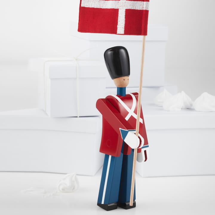 Kay Bojesen wartownik z tekstylną flagą, 29,5 cm Kay Bojesen Denmark