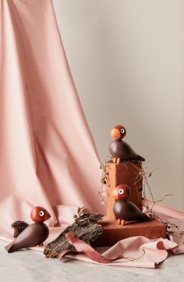 Kay Bojesen Year Bird 2022 ptak śpiewający Poppy - Wino czerwone - Kay Bojesen Denmark