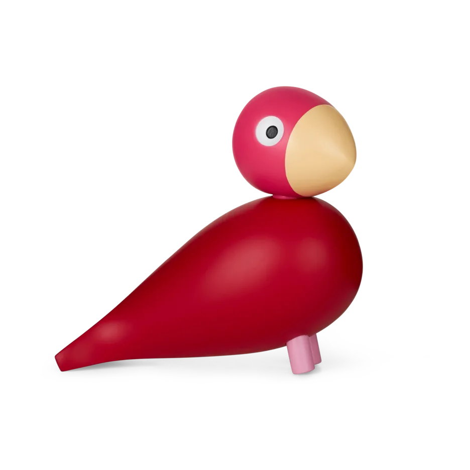 Kay Bojesen Year Bird 2024 śpiewający ptak Flora, Różowy Kay Bojesen Denmark