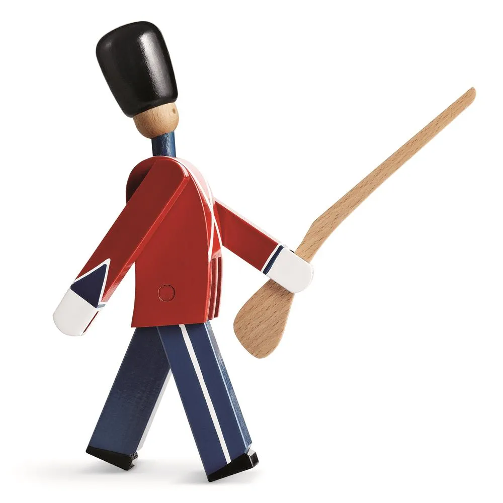 Kay Bojesen żołnierz z bronią, czerwono-niebieski Kay Bojesen Denmark