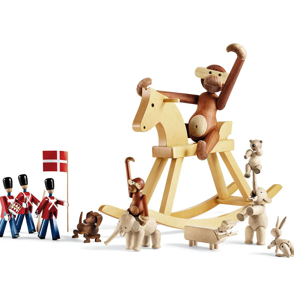 Kay Bojesen żołnierz z bronią, czerwono-niebieski Kay Bojesen Denmark