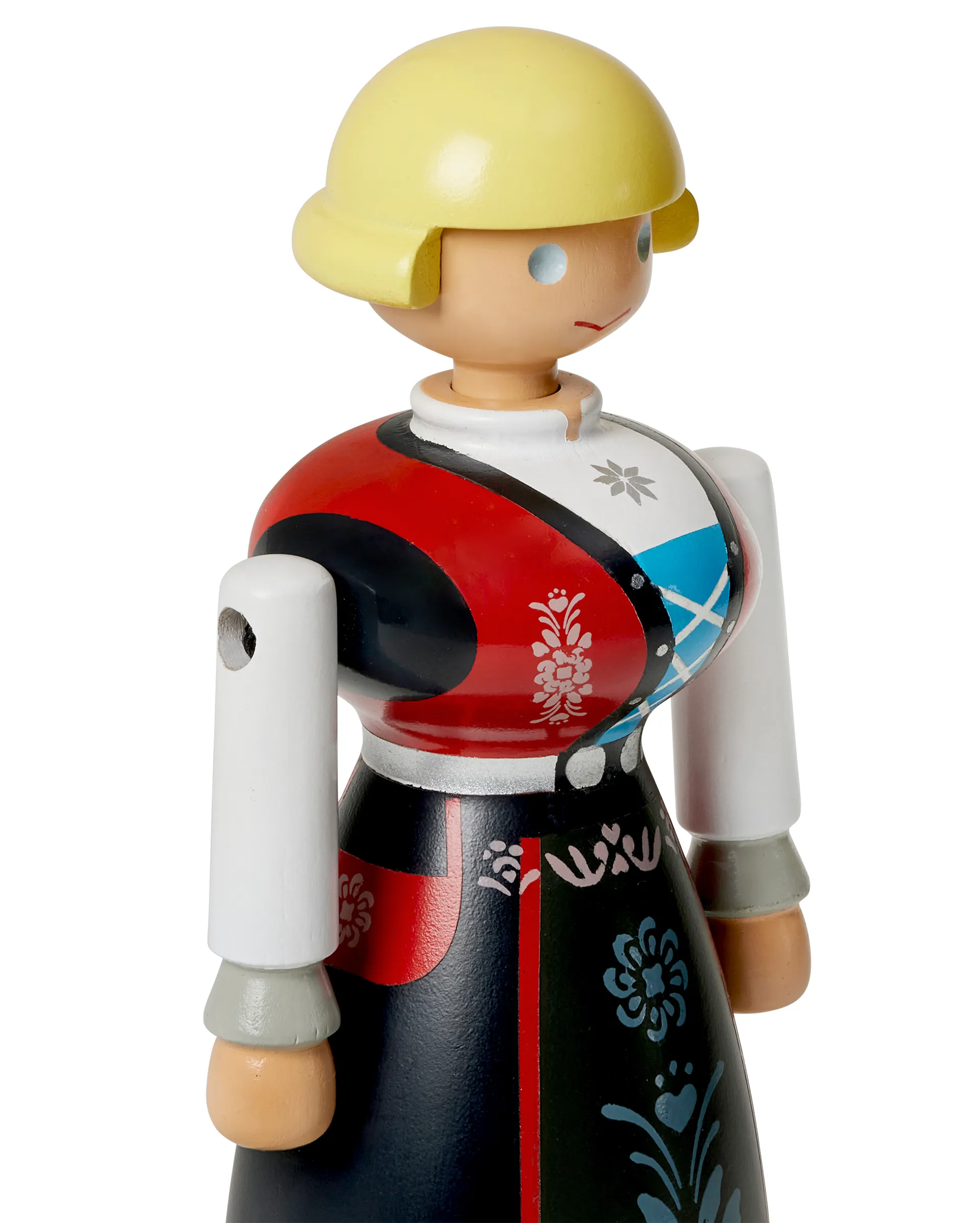 Kobieta w tradycyjnym stroju norweskim Kay Bojesen, Czarny-czerwony-biały Kay Bojesen Denmark