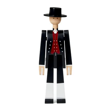 Mężczyzna w tradycyjnym stroju norweskim Kay Bojesen - Czarny-czerwony-biały - Kay Bojesen Denmark