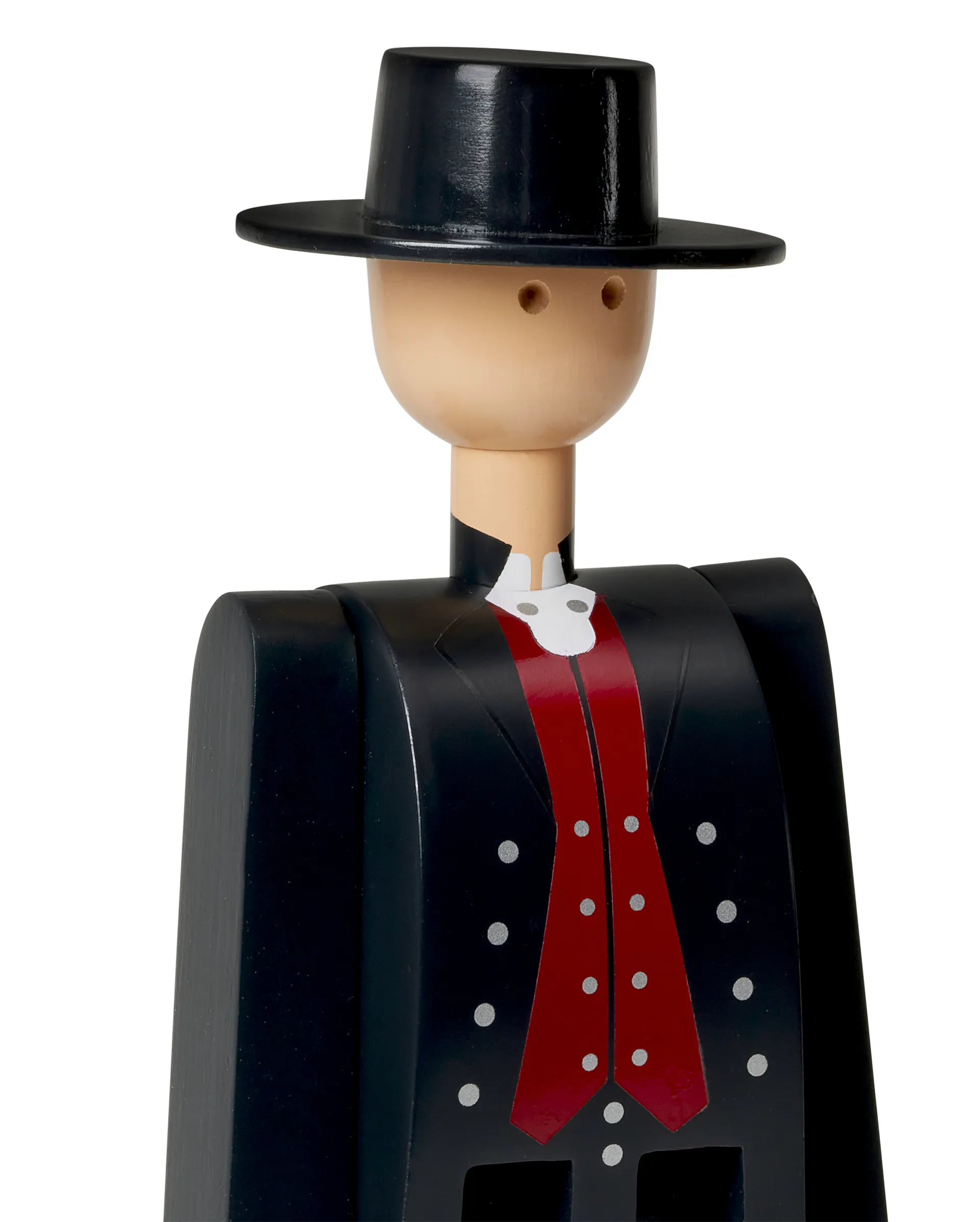 Mężczyzna w tradycyjnym stroju norweskim Kay Bojesen, Czarny-czerwony-biały Kay Bojesen Denmark