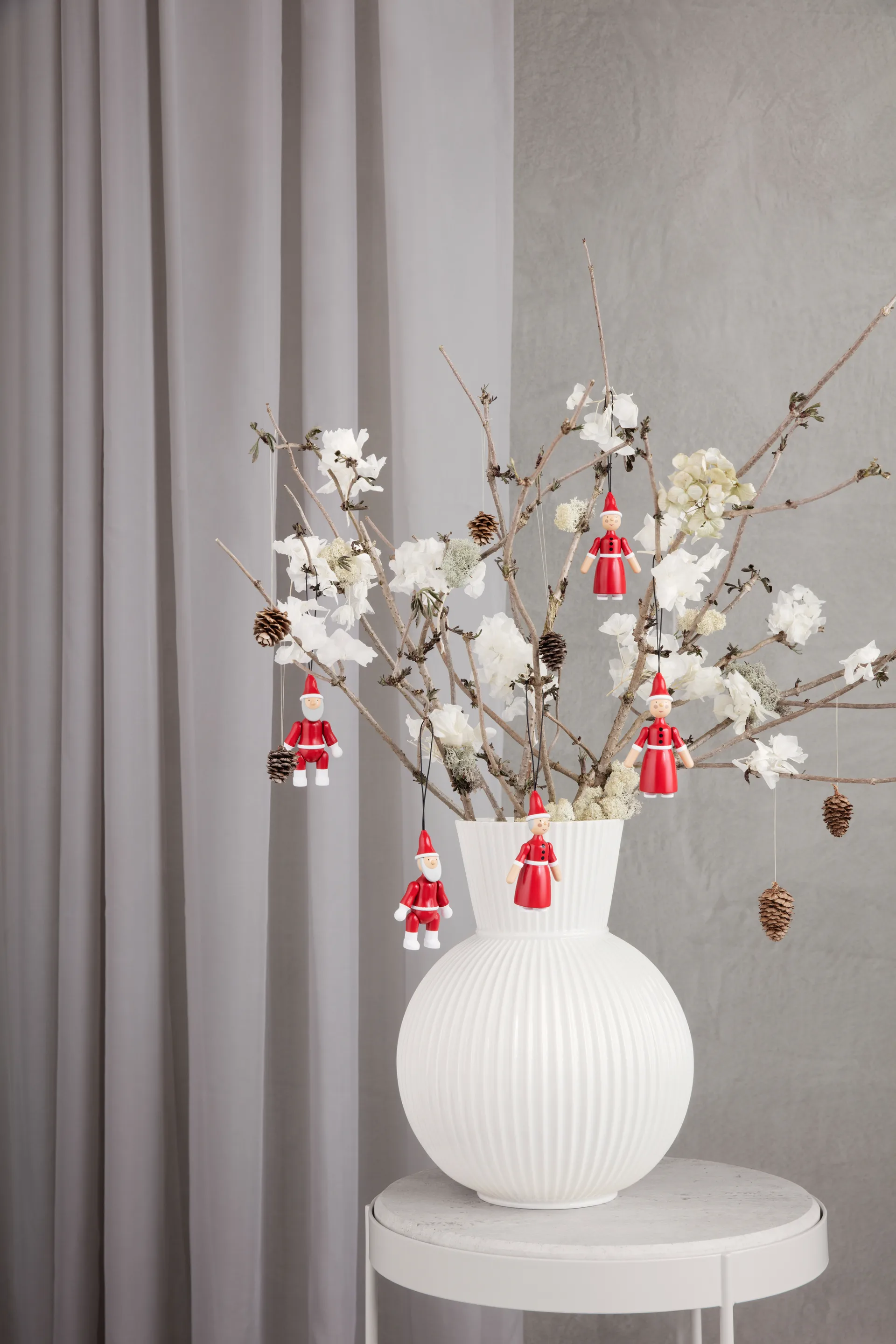 Święty Mikołaj i Pani Mikołajowa 10 cm, Czerwony Kay Bojesen Denmark