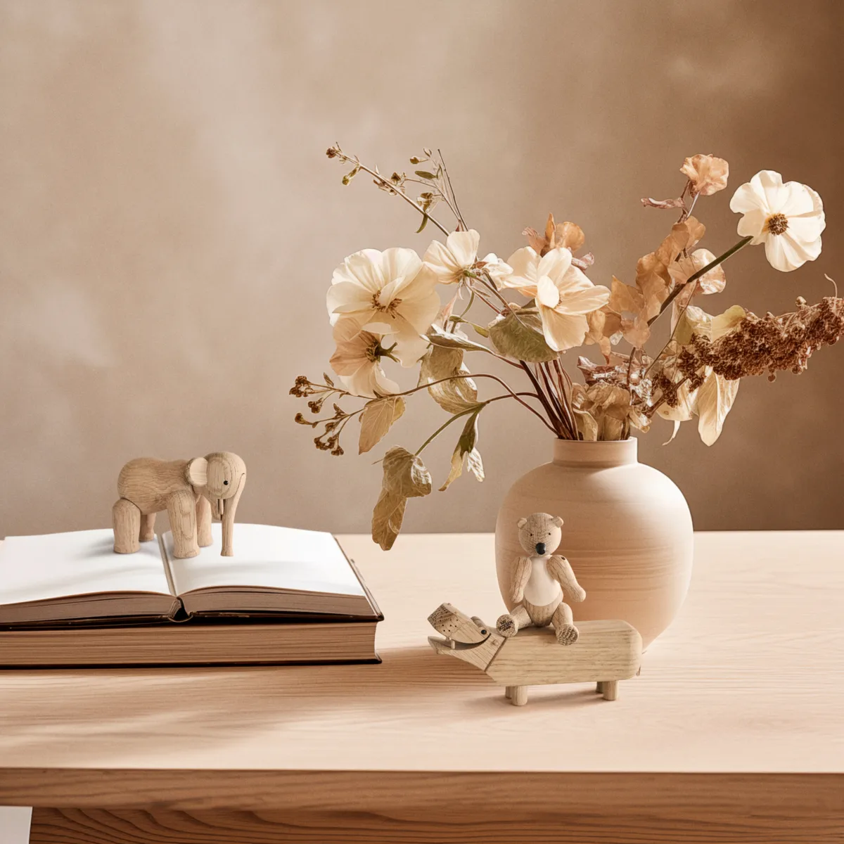 Zestaw Kay Bojesen Liliput, 3 części, Surowy dąb, surowy klon Kay Bojesen Denmark