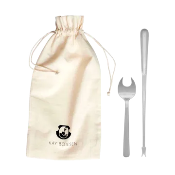 Sztućce do owoców morza Grand Prix 8 sztuk - Matte steel - Kay Bojesen