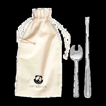 Sztućce do owoców morza Grand Prix 8 sztuk - Polished steel - Kay Bojesen