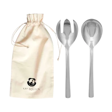 Sztućce do sałatek Grand Prix 18,5 cm 2 części - Polished steel - Kay Bojesen