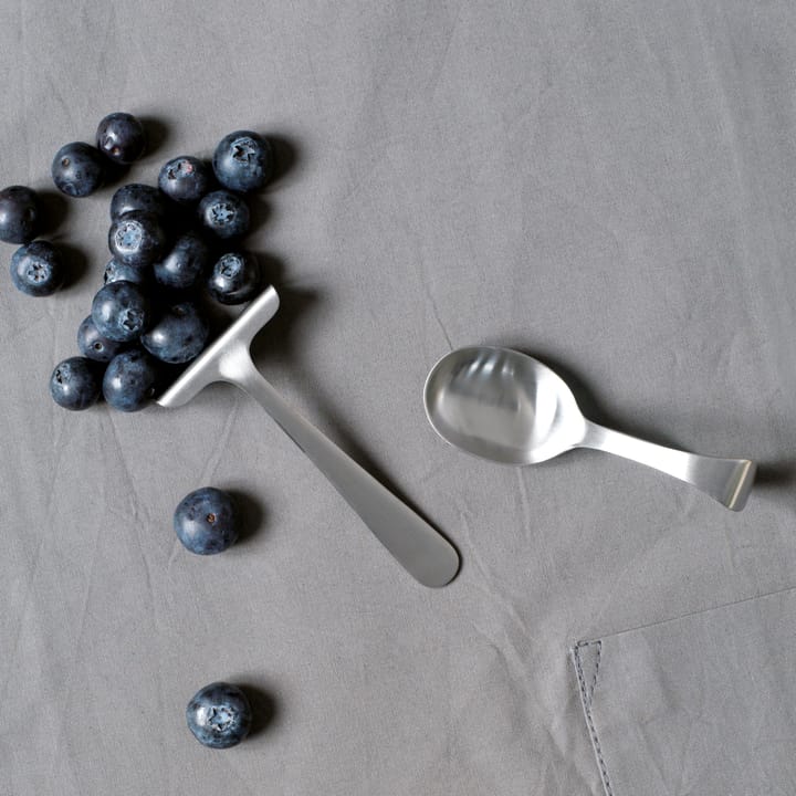 Sztućce i śliniaczek Grand Prix dla dzieci 3 części, Polished steel Kay Bojesen