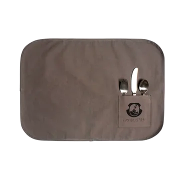 Sztućce i taca stołowa Grand Prix dla dzieci 4 części - Matte steel - Kay Bojesen