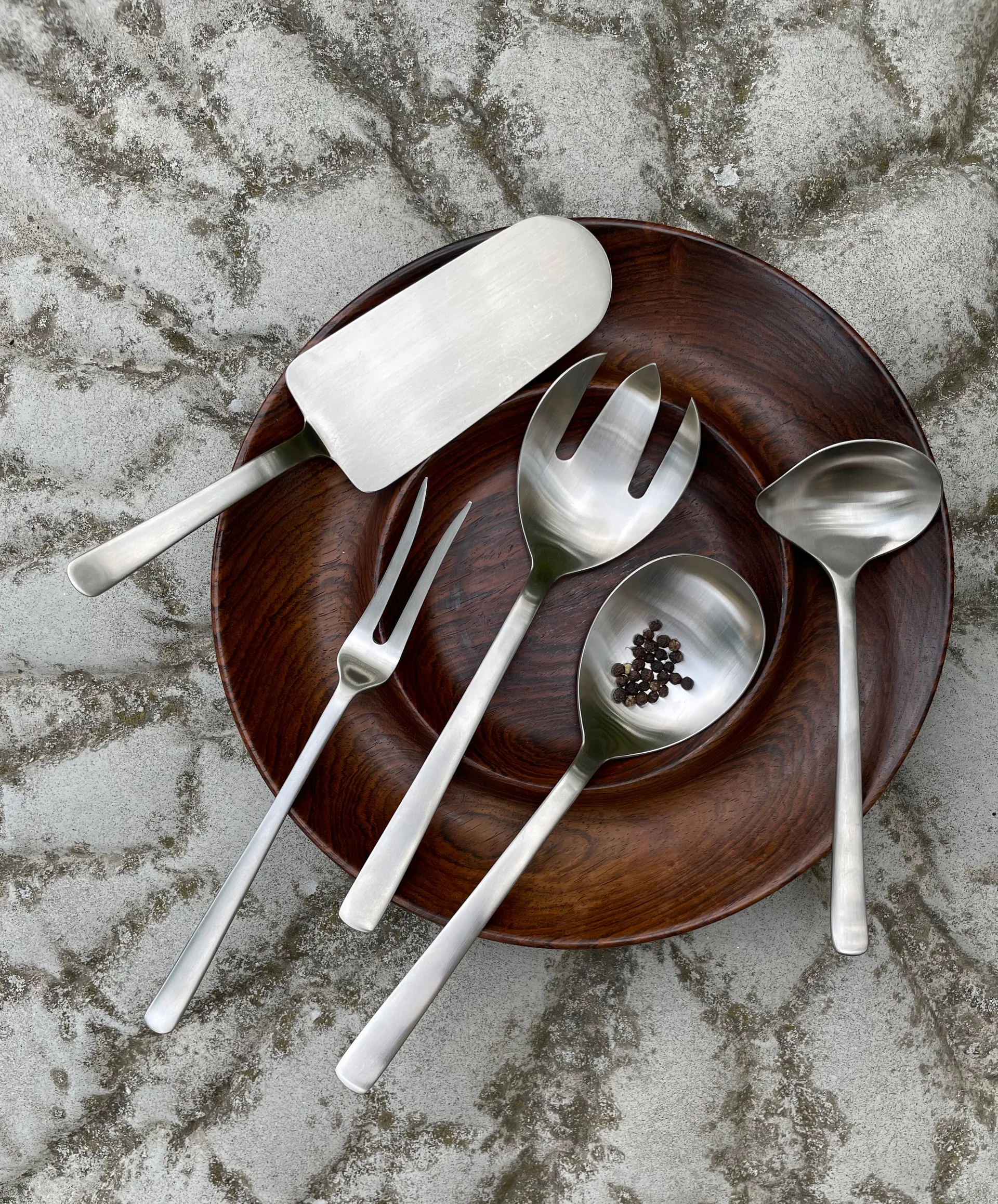 Zestaw do serwowania Grand Prix 3 części, Polished steel Kay Bojesen