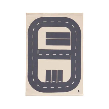 Dywan Aiden 90x130 cm - Niebieskoszary - Kid's Concept