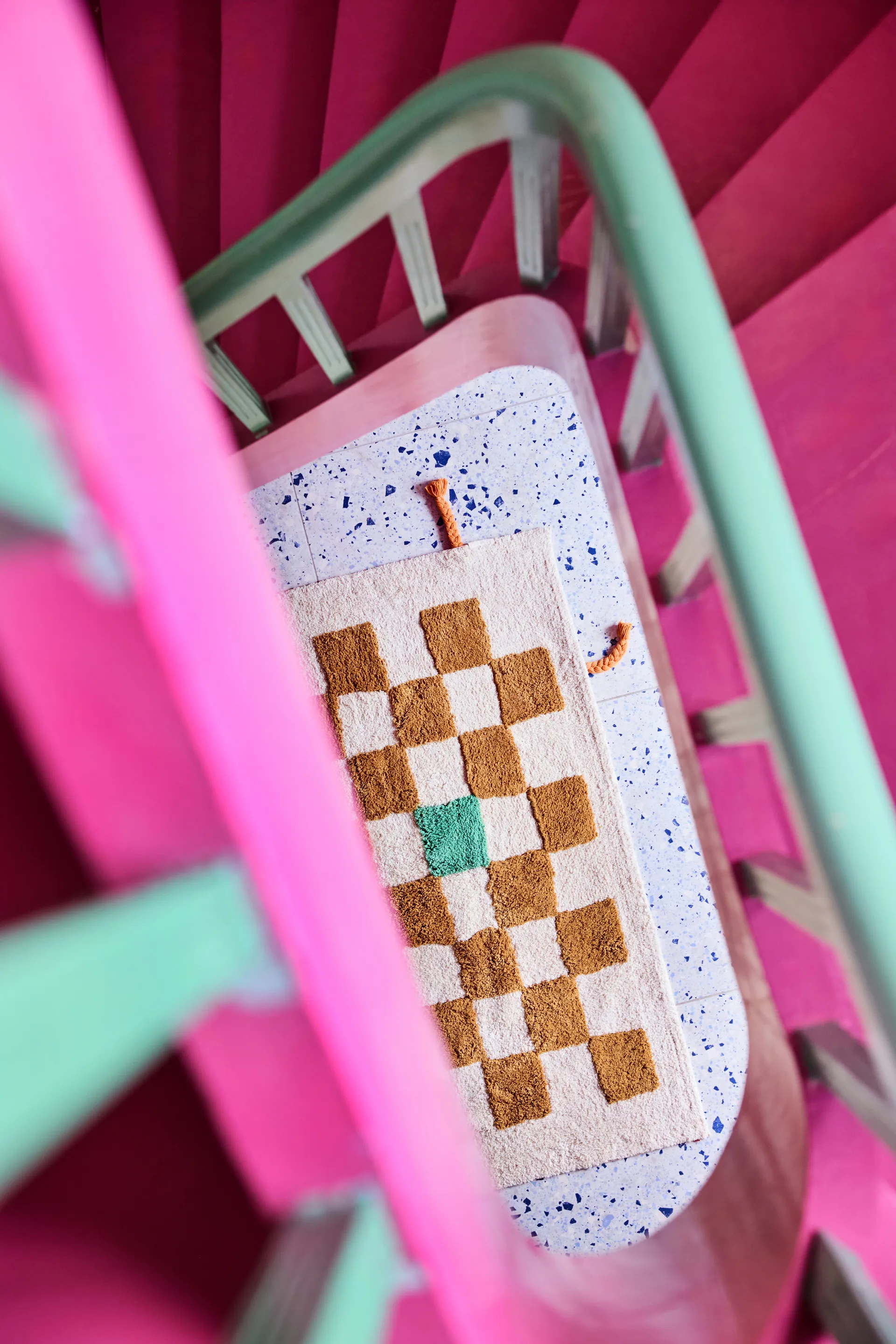 Dywan Pippi w kratkę, Khaki, 120x160 cm Kid's Concept