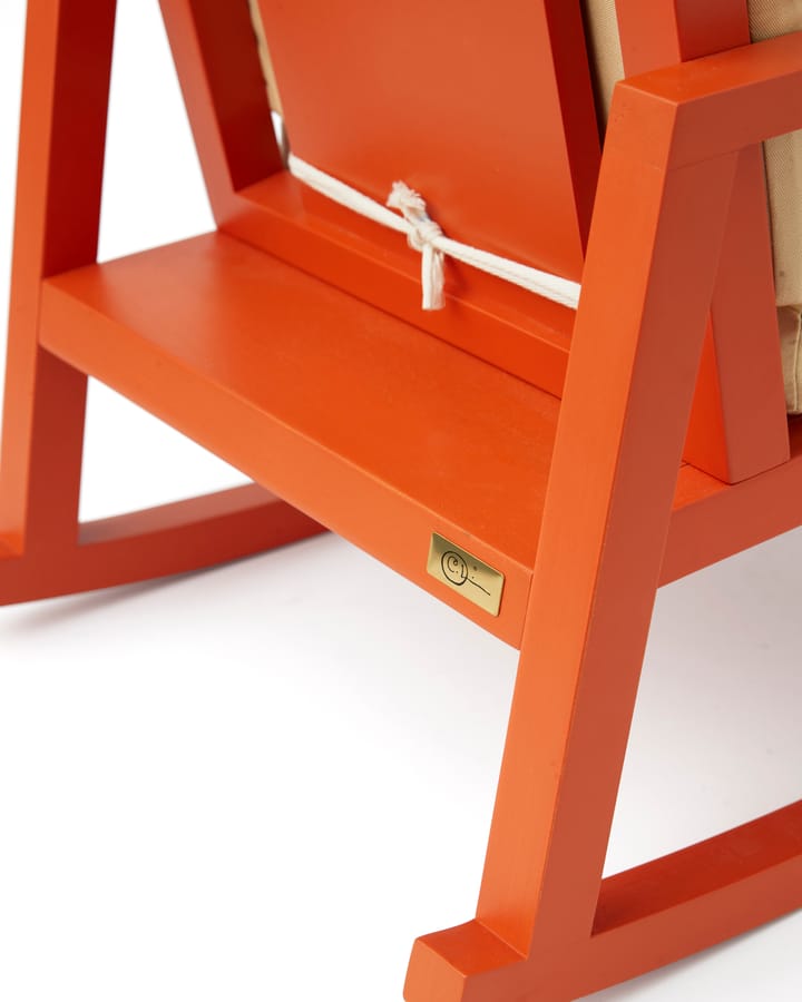 Fotel bujany Carla Larssona - Pomarańczowo-naturalny - Kid's Concept