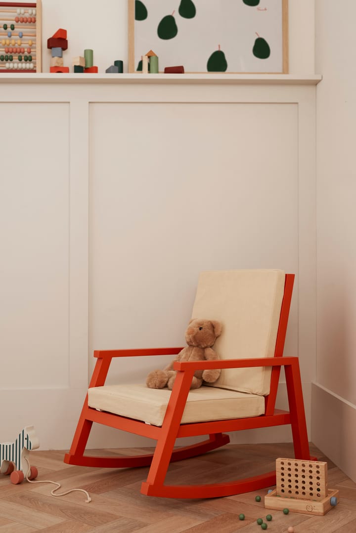 Fotel bujany Carla Larssona, Pomarańczowo-naturalny Kid's Concept
