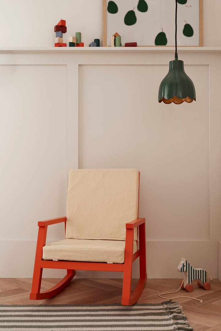 Fotel bujany Carla Larssona, Pomarańczowo-naturalny Kid's Concept