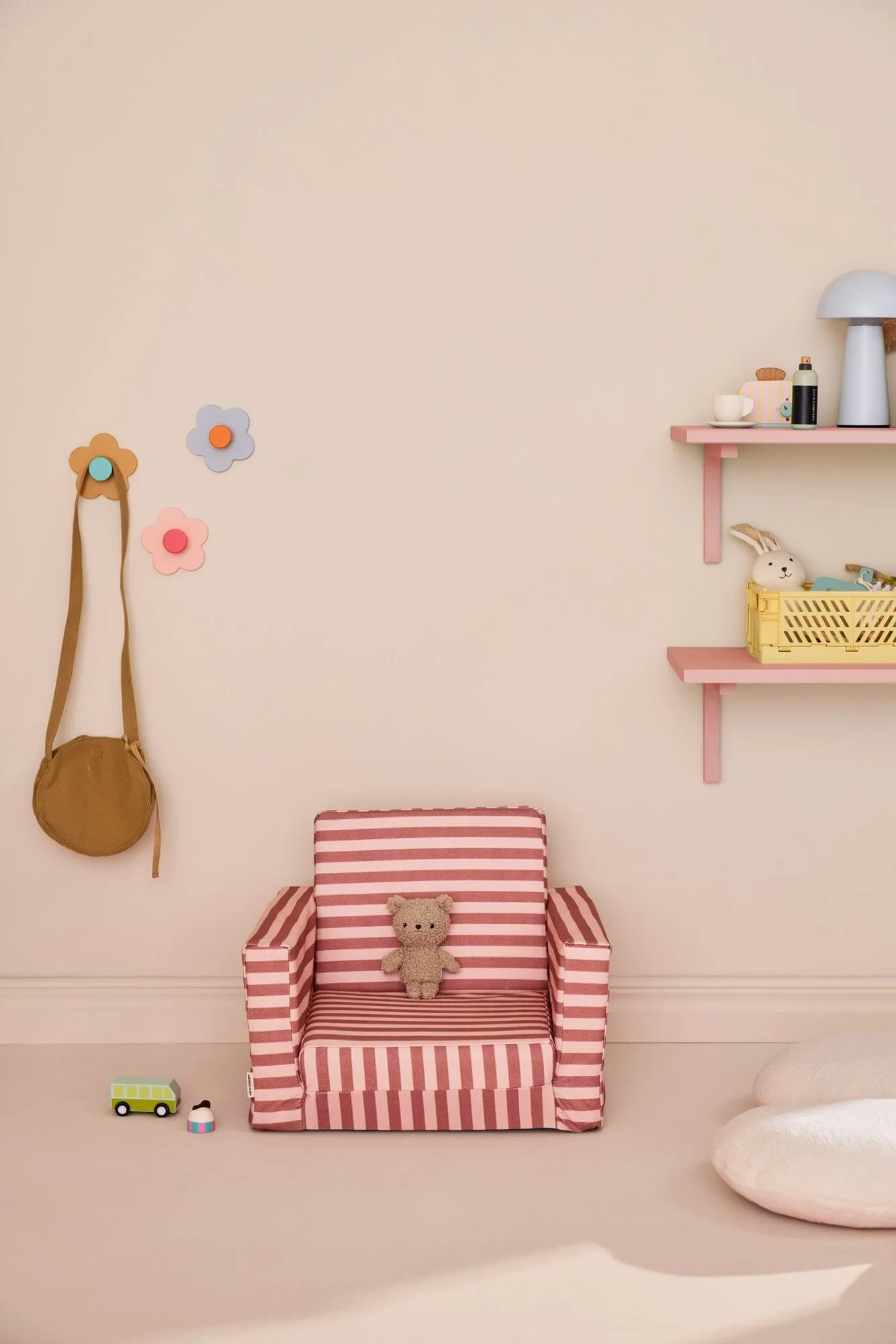 Fotel składany Kid's Base, Brązowy róż Kid's Concept