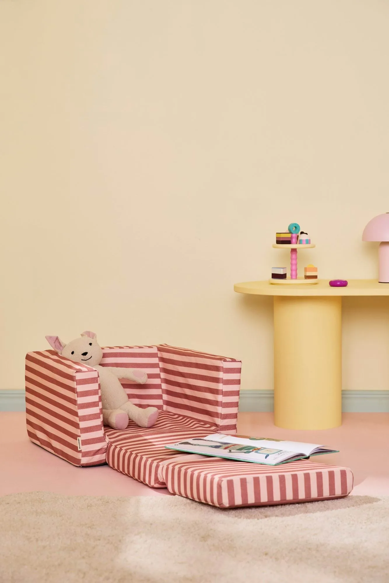 Fotel składany Kid's Base, Brązowy róż Kid's Concept